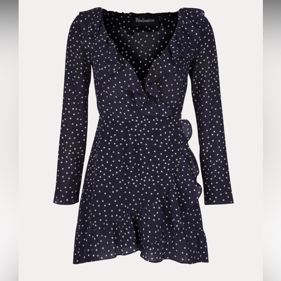 Réalisation Black and Red Polka Dot Silk Dress - Picture 5 of 7